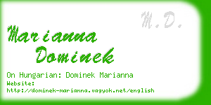 marianna dominek business card